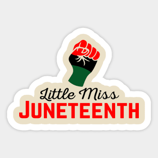 LITTLE MISS JUNETEENTH Sticker